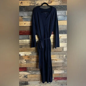Carol Hochman Blue/Navy Marshmallow Jersey Jumpsuit Size‎ 3X